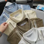 Áo Thun Polo Nam - Áo Thun Nam Cổ Bẻ Phối Sọc Cổ Và Tay Trước Ngực Thêu Logo Bền Đẹp Có Big Size