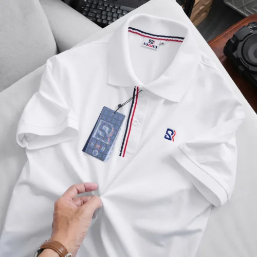 Áo Thun Polo Nam - Áo Thun Nam Cổ Bẻ Phối Sọc Và Thêu Logo Trước Ngực Bền Đẹp Có Big Size