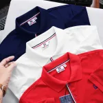Áo Thun Polo Nam - Áo Thun Nam Cổ Bẻ Phối Sọc Và Thêu Logo Trước Ngực Bền Đẹp Có Big Size