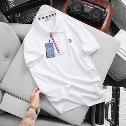 Áo Thun Polo Nam - Áo Thun Nam Cổ Bẻ Phối Sọc Và Thêu Logo Trước Ngực Bền Đẹp Có Big Size
