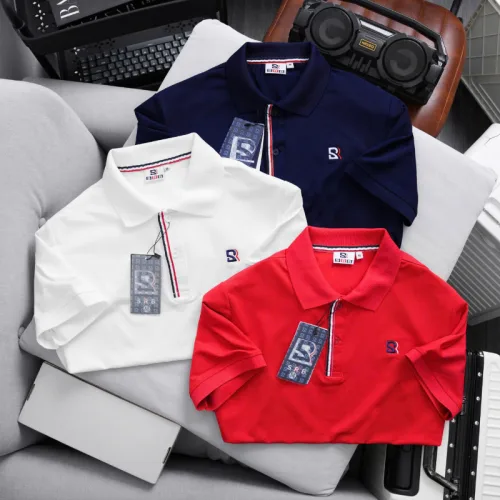 Áo Thun Polo Nam - Áo Thun Nam Cổ Bẻ Phối Sọc Và Thêu Logo Trước Ngực Bền Đẹp Có Big Size