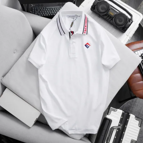 Áo Thun Polo Nam - Áo Thun Nam Cổ Bẻ Thêu Logo Trước Ngực Và Phối Sọc Chữ Cổ Áo Bền Đẹp Có Big Size