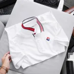 Áo Thun Polo Nam - Áo Thun Nam Cổ Bẻ Thêu Logo Trước Ngực Và Phối Sọc Chữ Cổ Áo Bền Đẹp Có Big Size
