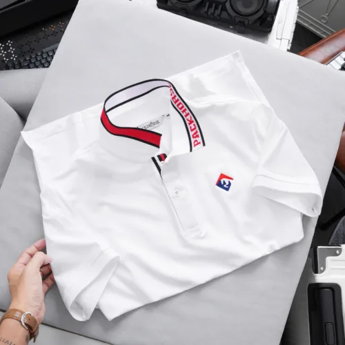 Áo Thun Polo Nam - Áo Thun Nam Cổ Bẻ Thêu Logo Trước Ngực Và Phối Sọc Chữ Cổ Áo Bền Đẹp Có Big Size