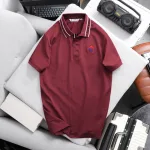 Áo Thun Polo Nam - Áo Thun Nam Cổ Bẻ Thêu Logo Trước Ngực Và Phối Sọc Chữ Cổ Áo Bền Đẹp Có Big Size