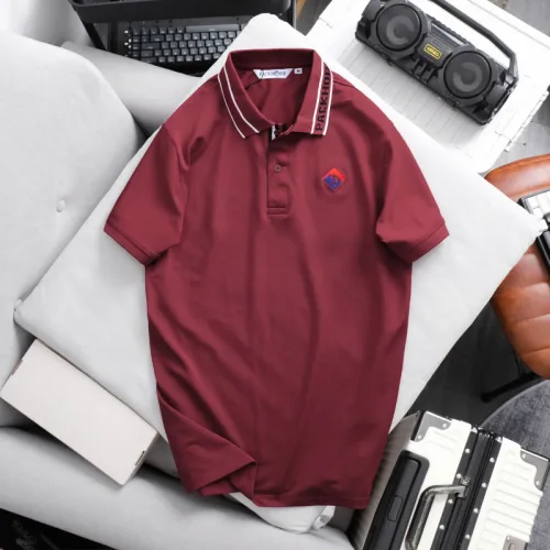 Áo Thun Polo Nam - Áo Thun Nam Cổ Bẻ Thêu Logo Trước Ngực Và Phối Sọc Chữ Cổ Áo Bền Đẹp Có Big Size