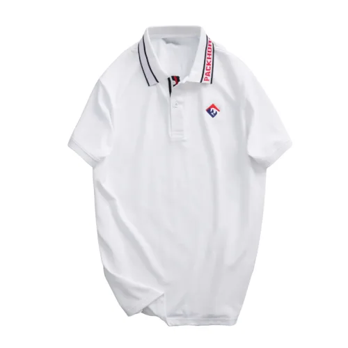 Áo Thun Polo Nam - Áo Thun Nam Cổ Bẻ Thêu Logo Trước Ngực Và Phối Sọc Chữ Cổ Áo Bền Đẹp Có Big Size