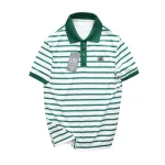 Áo Thun Polo Nam - Áo Thun Nam Phối Sọc Thêu Logo Trước Ngực Trẻ Trung Bigsize