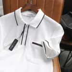 Áo Thun Polo Nam Cao Cấp - Áo Thun Nam Cổ Bẻ Phối Viền Có Túi Trước Ngực Và In Logo Bền Đẹp Big Size