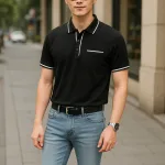 Áo Thun Polo Nam Cao Cấp - Áo Thun Nam Cổ Bẻ Phối Viền Có Túi Trước Ngực Và In Logo Bền Đẹp Big Size