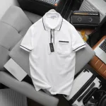 Áo Thun Polo Nam Cao Cấp - Áo Thun Nam Cổ Bẻ Phối Viền Có Túi Trước Ngực Và In Logo Bền Đẹp Big Size