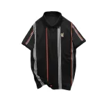 Áo Thun Polo Nam Cổ Bẻ Phối Sọc Và Thêu Logo Trước Ngực Bền Đẹp Có Big Size