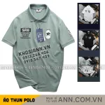 Áo Thun Polo Nam In Chữ Trước Ngực Và Vai Trái Cao Cấp Big Size
