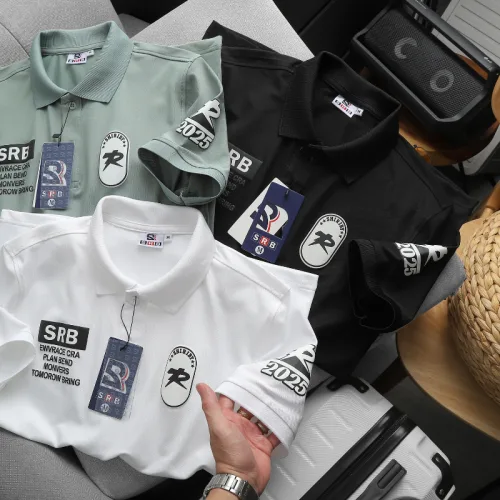 Áo Thun Polo Nam In Chữ Trước Ngực Và Vai Trái Cao Cấp Big Size