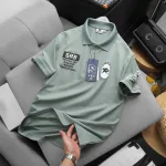 Áo Thun Polo Nam In Chữ Trước Ngực Và Vai Trái Cao Cấp Big Size