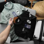 Áo Thun Polo Nam In Chữ Trước Ngực Và Vai Trái Cao Cấp Big Size