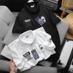 Áo Thun Polo Nam In Chữ Trước Ngực Và Vai Trái Cao Cấp Big Size