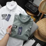 Áo Thun Polo Nam In Chữ Trước Ngực Và Vai Trái Cao Cấp Big Size