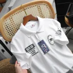Áo Thun Polo Nam In Chữ Trước Ngực Và Vai Trái Cao Cấp Big Size