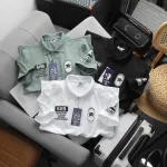Áo Thun Polo Nam In Chữ Trước Ngực Và Vai Trái Cao Cấp Big Size