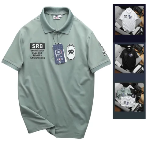 Áo Thun Polo Nam In Chữ Trước Ngực Và Vai Trái Cao Cấp Big Size