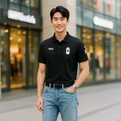 Áo Thun Polo Nam In Chữ Trước Ngực Và Vai Trái Cao Cấp Big Size