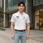 Áo Thun Polo Nam In Chữ Trước Ngực Và Vai Trái Cao Cấp Big Size