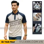 Áo Thun Polo Nam Phối Màu Và In Hình Gấu Trước Ngực BigSize Từ 50-90kg