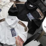 Áo Thun Polo Nam Phối Sọc Chữ Ở Vai Áo Có Big Size