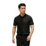 Áo Thun Polo Nam Phối Sọc Dọc Trước Ngực Và Tay Áo BigSize Từ 50-90kg