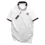 Áo Thun Polo Nam Phối Sọc In Logo Trước Ngực (Big Size)