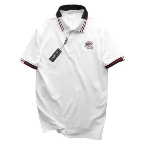 Áo Thun Polo Nam Phối Sọc In Logo Trước Ngực (Big Size)