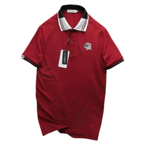 Áo Thun Polo Nam Phối Sọc In Logo Trước Ngực (Big Size)