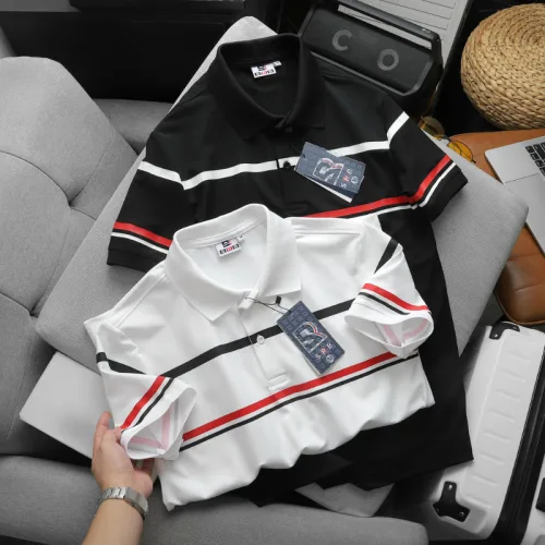 Áo Thun Polo Nam Phối Sọc Ngang Bigsize Từ 50-90kg