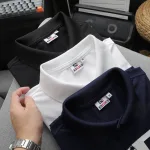 Áo Thun Polo Nam Phối Sọc Ngang Bigsize Từ 50-90kg