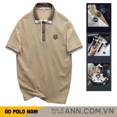 Áo Thun Polo Nam Thêu Logo Chữ N Style Trước Ngực Phối Viền Màu Tay Và Cổ Áo (Size 45-95kg)