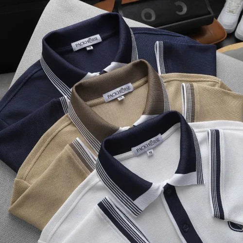 Áo Thun Polo Nam Thêu Logo Chữ N Style Trước Ngực Phối Viền Màu Tay Và Cổ Áo (Size 45-95kg)