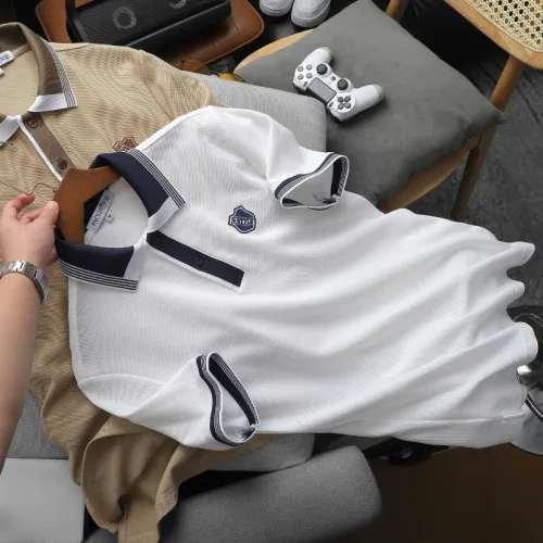 Áo Thun Polo Nam Thêu Logo Chữ N Style Trước Ngực Phối Viền Màu Tay Và Cổ Áo (Size 45-95kg)