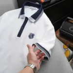 Áo Thun Polo Nam Thêu Logo Chữ N Style Trước Ngực Phối Viền Màu Tay Và Cổ Áo (Size 45-95kg)