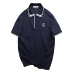 Áo Thun Polo Nam Thêu Logo Chữ N Style Trước Ngực Phối Viền Màu Tay Và Cổ Áo (Size 45-95kg)