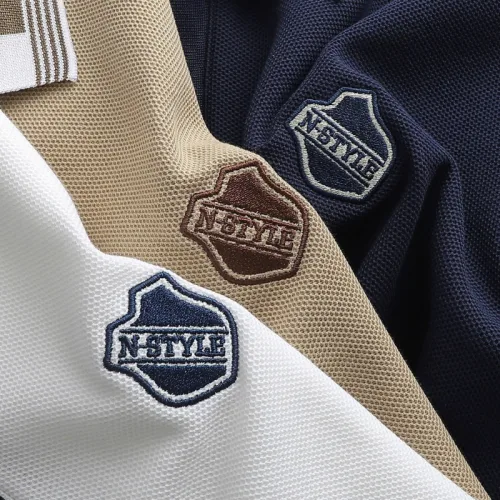 Áo Thun Polo Nam Thêu Logo Chữ N Style Trước Ngực Phối Viền Màu Tay Và Cổ Áo (Size 45-95kg)