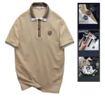 Áo Thun Polo Nam Thêu Logo Chữ N Style Trước Ngực Phối Viền Màu Tay Và Cổ Áo (Size 45-95kg)