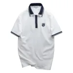 Áo Thun Polo Nam Thêu Logo Chữ N Style Trước Ngực Phối Viền Màu Tay Và Cổ Áo (Size 45-95kg)