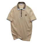 Áo Thun Polo Nam Thêu Logo Chữ N Style Trước Ngực Phối Viền Màu Tay Và Cổ Áo (Size 45-95kg)