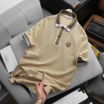 Áo Thun Polo Nam Thêu Logo Chữ N Style Trước Ngực Phối Viền Màu Tay Và Cổ Áo (Size 45-95kg)