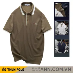 Áo Thun Polo Nam Thêu Logo Chữ Ph First Choice Trước Ngực Và Phối Viền Màu