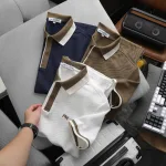 Áo Thun Polo Nam Thêu Logo Chữ Ph First Choice Trước Ngực Và Phối Viền Màu