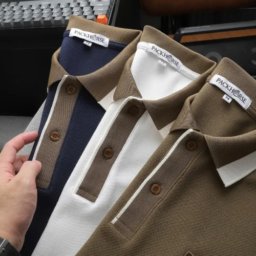 Áo Thun Polo Nam Thêu Logo Chữ Ph First Choice Trước Ngực Và Phối Viền Màu
