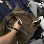 Áo Thun Polo Nam Thêu Logo Chữ Ph First Choice Trước Ngực Và Phối Viền Màu