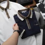 Áo Thun Polo Nam Thêu Logo Chữ Ph First Choice Trước Ngực Và Phối Viền Màu